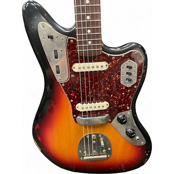 Used Fender 1962 Reissue Jaguar 2 Color Sunburst Solid Body Electric Guitar