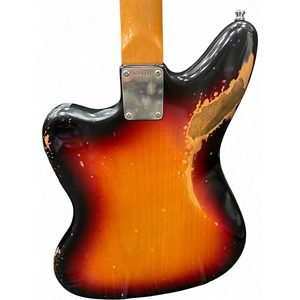 Used Fender 1962 Reissue Jaguar 2 Color Sunburst Solid Body Electric Guitar