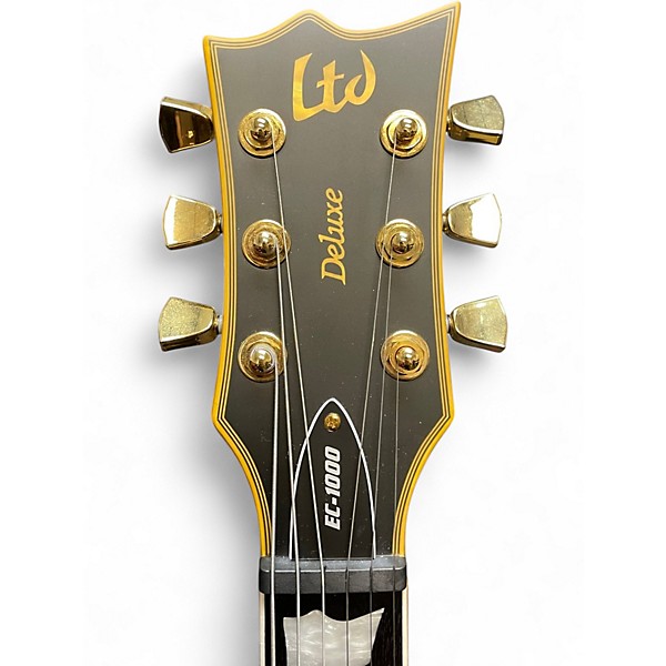 Used ESP LTD EC1000 Deluxe Black Solid Body Electric Guitar