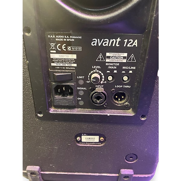 Used DAS AUDIO OF AMERICA Avant 12A Powered Speaker