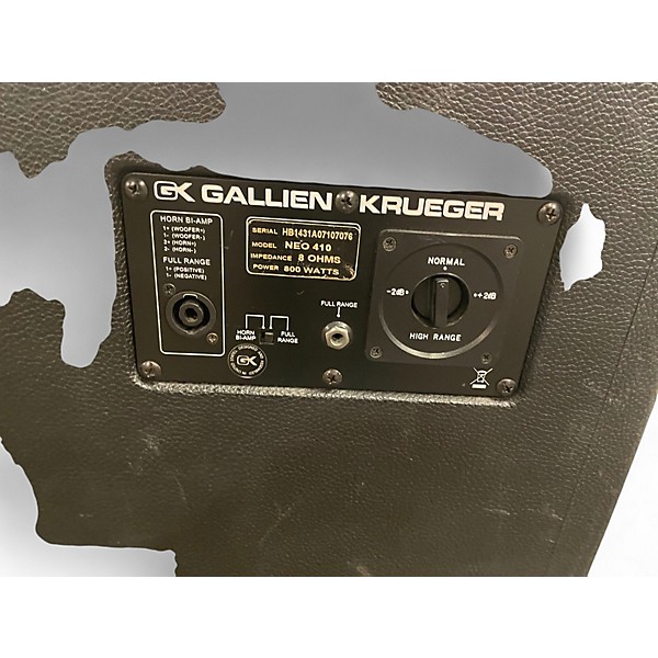 Used Gallien-Krueger Neo 410 800W 8Ohm 4x10 Bass Cabinet