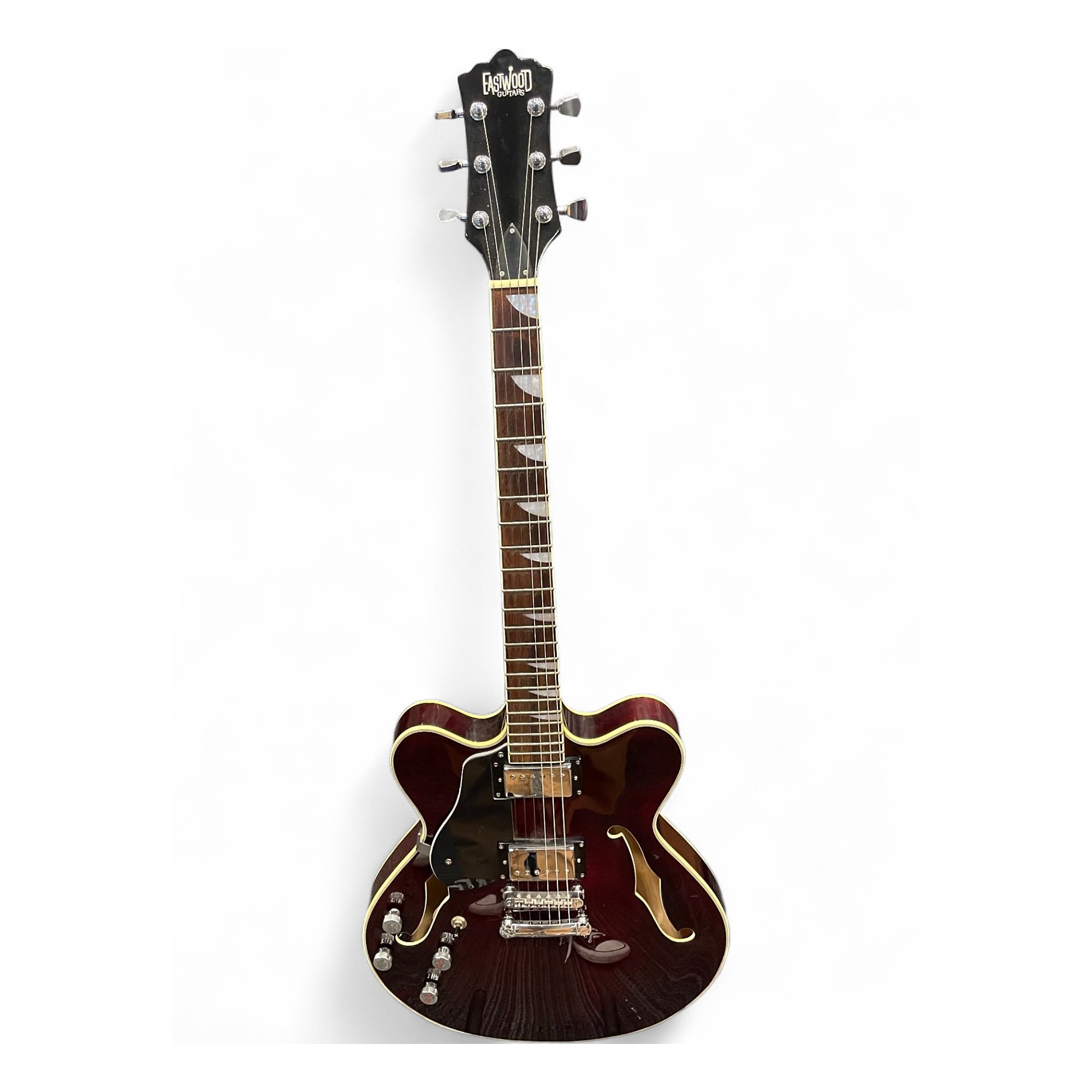 Used Eastwood classic 6 Hb Walnut Hollow Body Electric Guitar