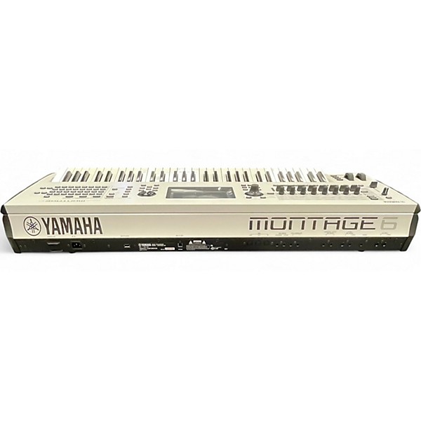 Used Yamaha Montage 6 Flagship White Keyboard Workstation