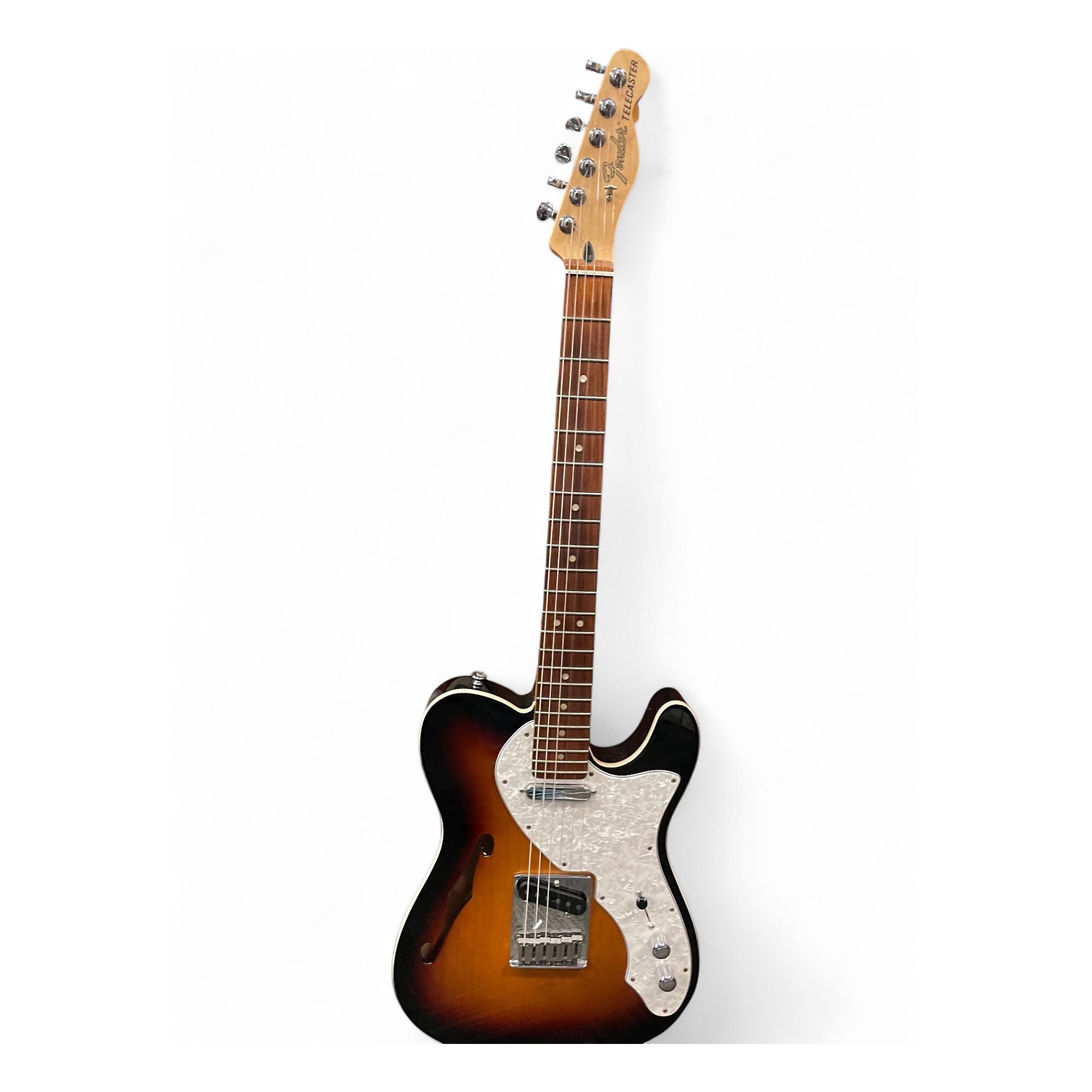 Used Fender Deluxe Thinline Telecaster 3 Color Sunburst