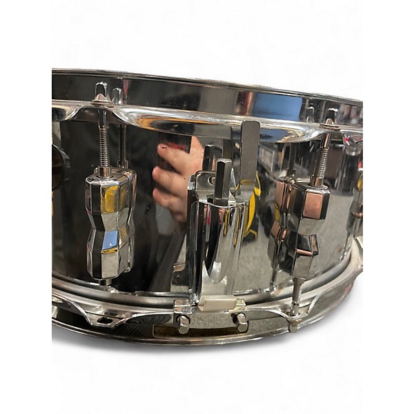 Used Rogers 5.5X14 POWERTONE Chrome Silver Drum