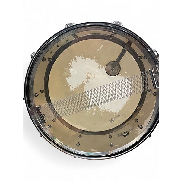 Used Rogers 5.5X14 POWERTONE Chrome Silver Drum
