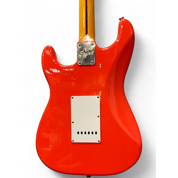 Used Squier Classic Vibe 1950S Stratocaster Fiesta Red Solid Body Electric Guitar