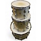 Vintage 1967 Ludwig 3 Piece Hollywood Silver Sparkle Drum Kit