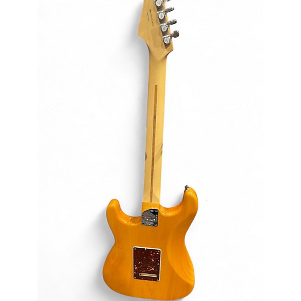 Used 2007 Fender American Deluxe Stratocaster Amber Solid Body Electric Guitar