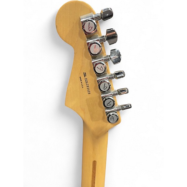 Used 2007 Fender American Deluxe Stratocaster Amber Solid Body Electric Guitar