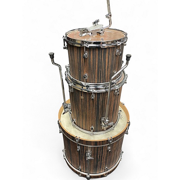 Used Ludwig 3 Piece Signet 105 Macassar Ebony Drum Kit