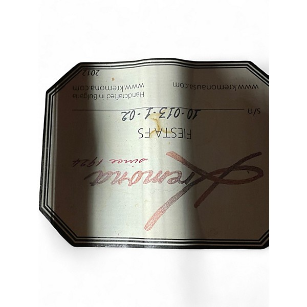 Used 2012 Kremona Fiesta FC Natural Classical Acoustic Guitar