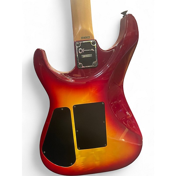 Used Charvel 475 deluxe exotic 2 Color Sunburst Solid Body Electric Guitar