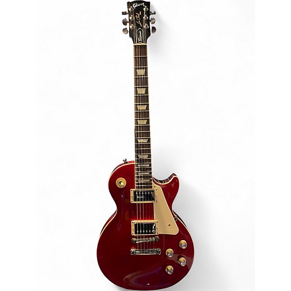Used 2021 Gibson Les Paul Classic Trans Red Solid Body Electric Guitar