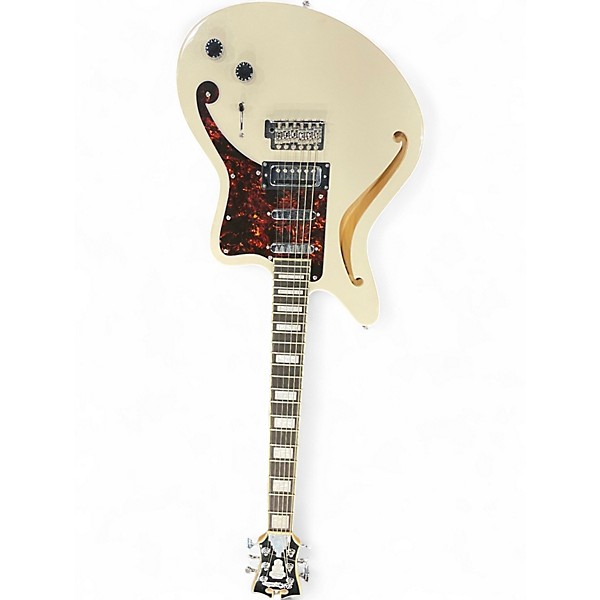 Used D'Angelico BEDFORD Olympic White Solid Body Electric Guitar