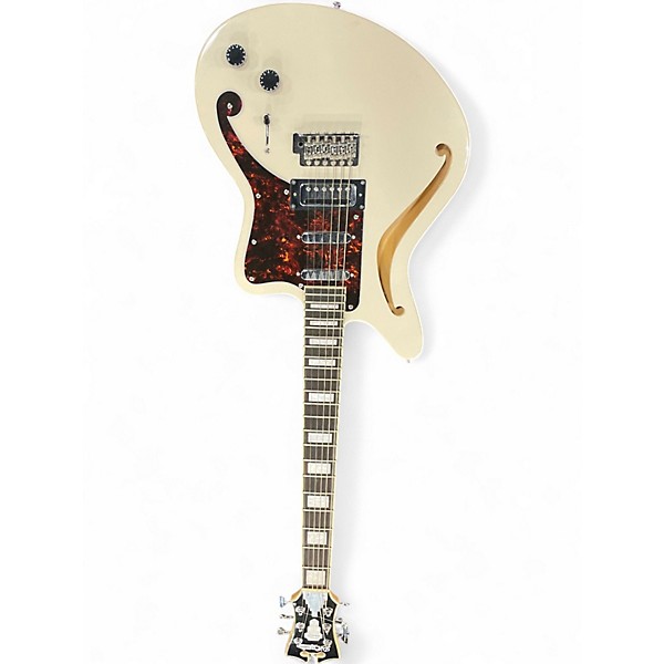 Used D'Angelico BEDFORD Olympic White Solid Body Electric Guitar