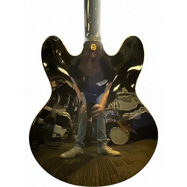 Used Epiphone Sheraton II Black Hollow Body Electric Guitar