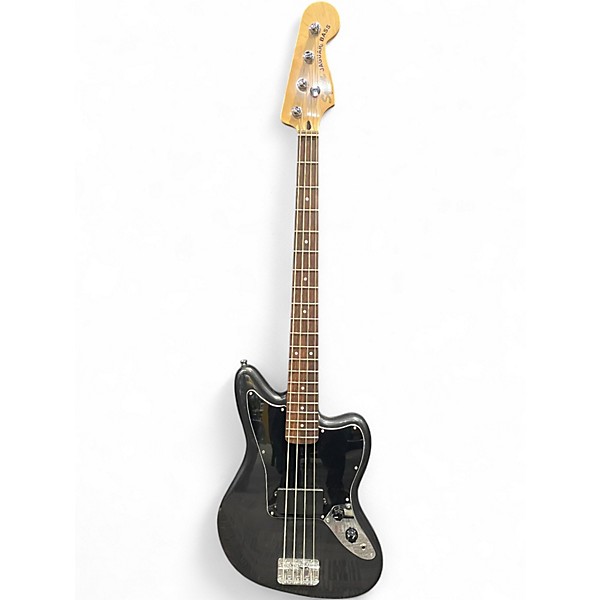 Used Squier JAGUAR BASS Black Electric Bass Guitar