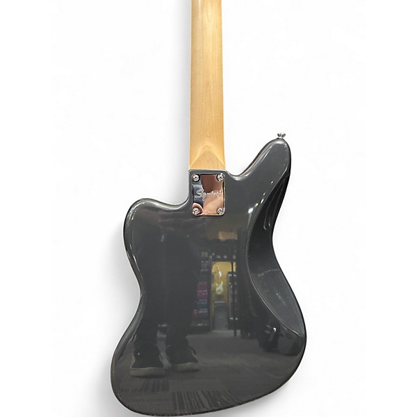 Used Squier JAGUAR BASS Black Electric Bass Guitar