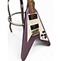 Used Epiphone Kirk Hammett Flying V Purple Solid Body Electric Guitar