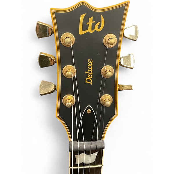 Used ESP EC1000 Deluxe Black Solid Body Electric Guitar