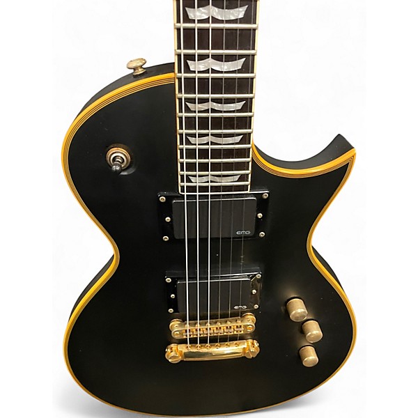 Used ESP EC1000 Deluxe Black Solid Body Electric Guitar