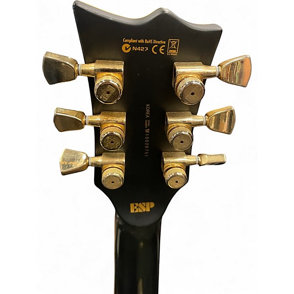 Used ESP EC1000 Deluxe Black Solid Body Electric Guitar