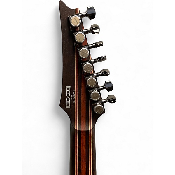 Used Ibanez RG1027 Cerulean Blue Solid Body Electric Guitar