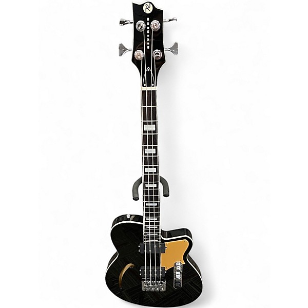 Used Reverend D King Black Electric Bass Guitar