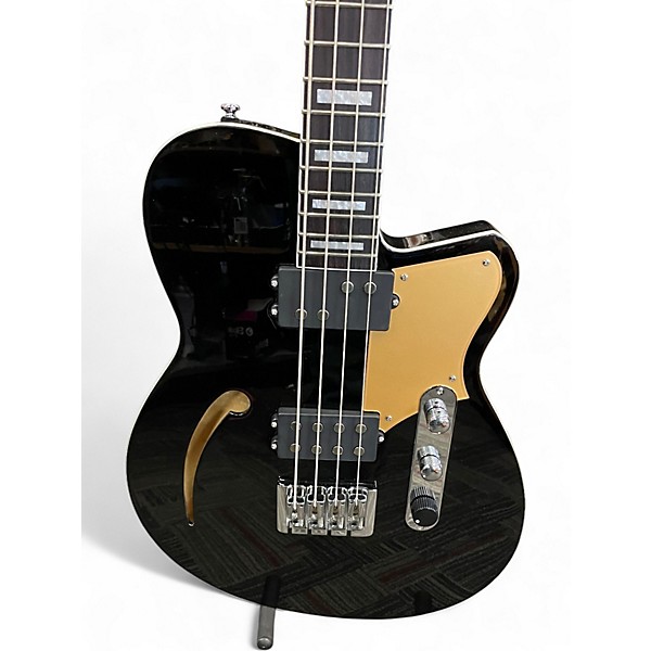 Used Reverend D King Black Electric Bass Guitar