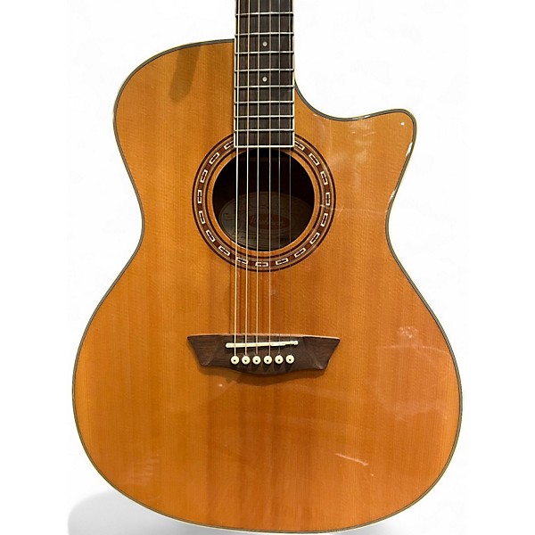 Used Washburn WG7SCE-A Natural Acoustic Electric Guitar