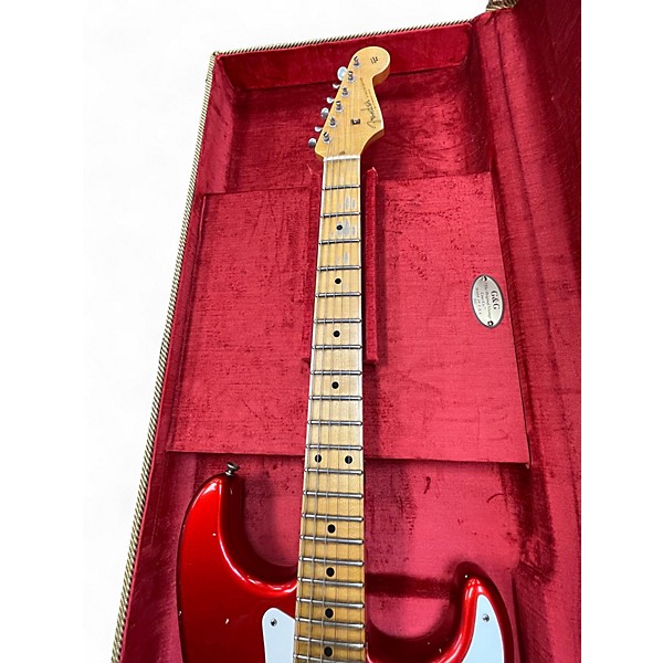 Used Fender 1958 Relic Stratocaster Candy Apple Red Solid Body Electric Guitar