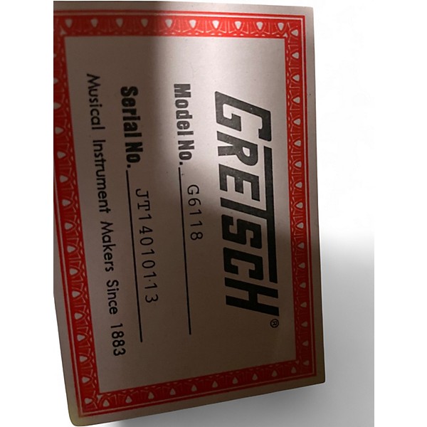 Used Gretsch Guitars G6118 130th Anniversary Jr Lime Green Hollow Body Electric Guitar