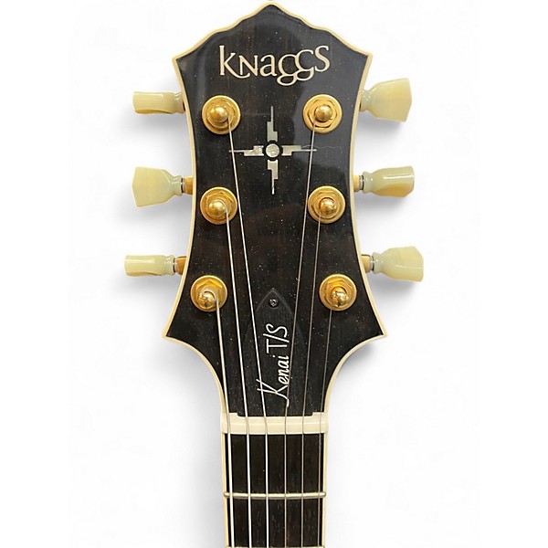 Used 2022 Knaggs Eric Steckel Kenai T/S H3 Black/Creme Bind. Solid Body Electric Guitar