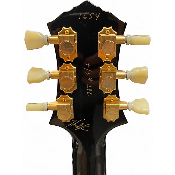 Used 2022 Knaggs Eric Steckel Kenai T/S H3 Black/Creme Bind. Solid Body Electric Guitar