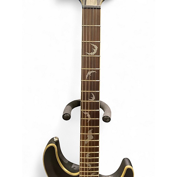 Used Schecter Guitar Research Damien Platinum Black Solid Body Electric Guitar