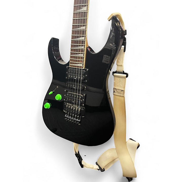 Used Ibanez RG370DXL Black Solid Body Electric Guitar Black