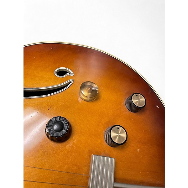 Vintage 1960s Harmony H-68 Jazz Artist Archtop Sunburst Hollow Body Electric Guitar