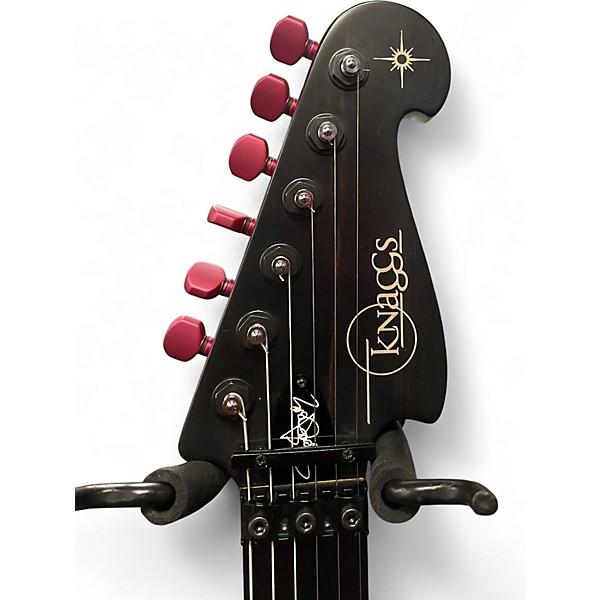Used Knaggs KNAGGS STEVE STEVENS SEVERN TIER 2 XF BLACK/ INDIAN RED  Solid Body Electric Guitar
