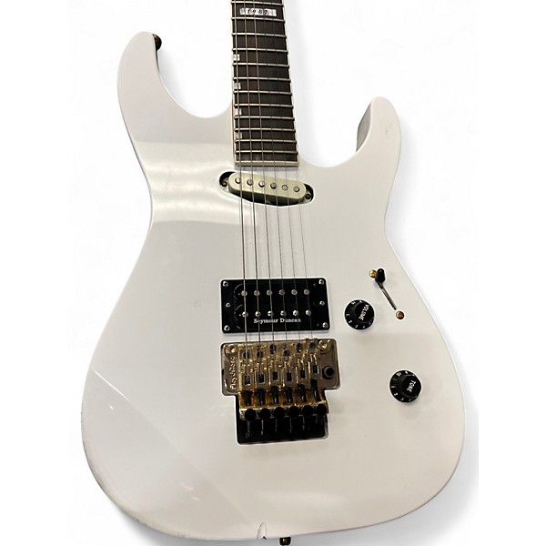 Used ESP LTD MIRAGE DELUXE 87 WHITE Solid Body Electric Guitar