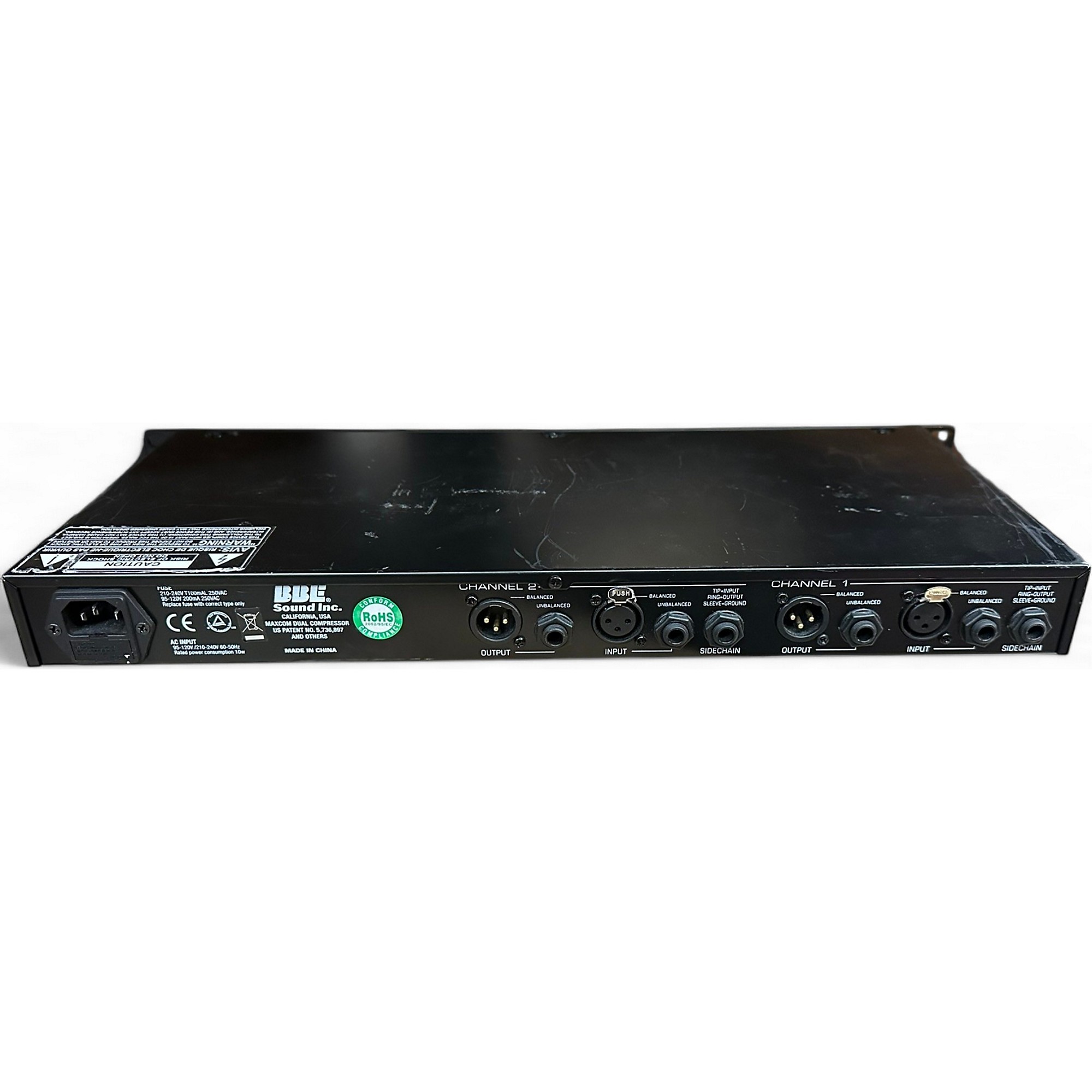 美品 BBE デュアルコンプレッサーMAXCOM DUAL COMPRESSOR Used BBE MaxCom Dual-Channel Compressor | Guitar Center