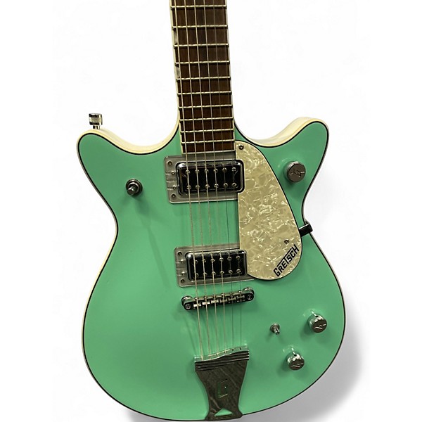 Used Gretsch Guitars G5237 Double Jet FT Surf Green Solid Body Electric Guitar