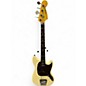 Used 2012 Fender Mustang Bass Vintage White Electric Bass Guitar thumbnail