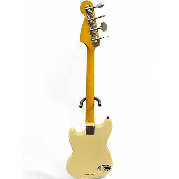 Used 2012 Fender Mustang Bass Vintage White Electric Bass Guitar
