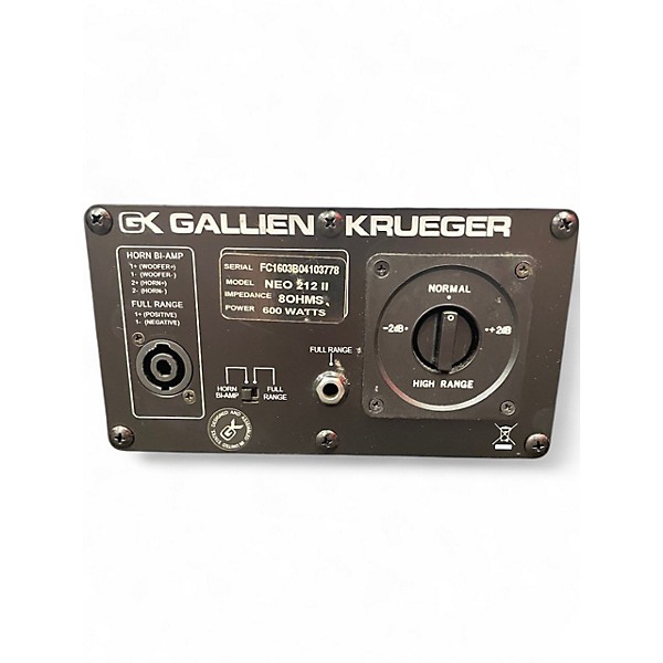 Used Gallien-Krueger NEO 212 II Bass Cabinet