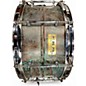 Used 2010s Pork Pie 13in Patina Brass Snare Teal Alcohol Ink Drum thumbnail