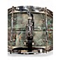 Used 2010s Pork Pie 13in Patina Brass Snare Teal Alcohol Ink Drum