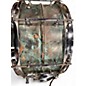 Used 2010s Pork Pie 13in Patina Brass Snare Teal Alcohol Ink Drum