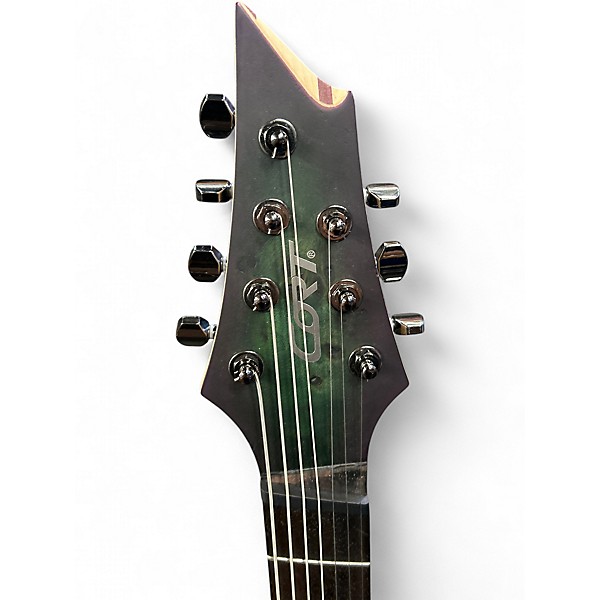 Used Cort kx507ms Star Dust Green Solid Body Electric Guitar