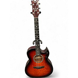 Used Dean Exhibition Quilt Ash Tiger Eye Acoustic Electric Guitar